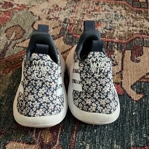 adidas Kids Floral Sneakers - Black and White